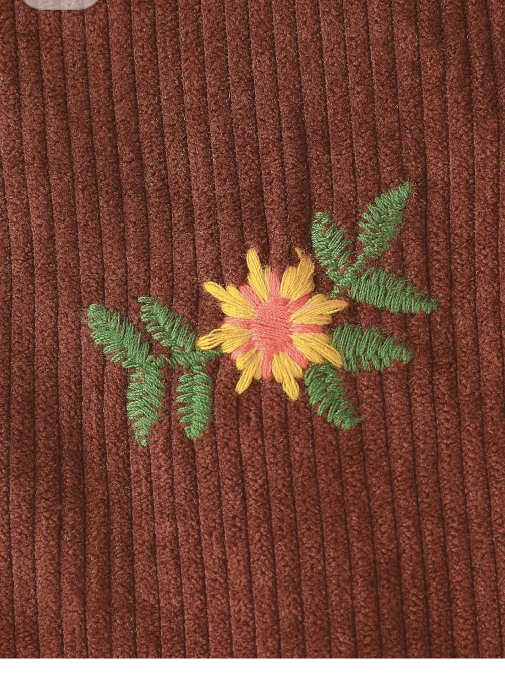 Cider ditsy corduroy overalls - Picture 8 of 10